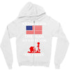 We Stand For The Flag We Kneel For The Fallen Zipper Hoodie