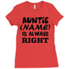 personalised auntie Ladies Fitted T-Shirt