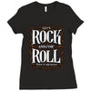 let's rock and or roll Ladies Fitted T-Shirt