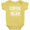 coffee before talkie funny Baby Onesie