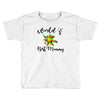 world's best mommy with flowers Toddler T-shirt