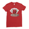 lucky devil gambling cards Ladies Fitted T-Shirt