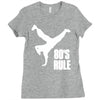 80's rule break dancer Ladies Fitted T-Shirt