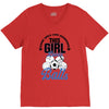 Some Girls Love Diamonds This Girl Loves Balls V-Neck Tee