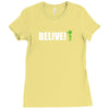 belive alien Ladies Fitted T-Shirt