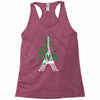 paris script eiffel tower french france Racerback Tank