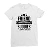 friend forever buddies Ladies Fitted T-Shirt
