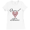 hearts queen of hearts Ladies Fitted T-Shirt