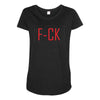 F*CK YOU Maternity Scoop Neck T-shirt
