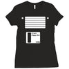 floppy disk Ladies Fitted T-Shirt