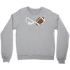 football infinity love Crewneck Sweatshirt