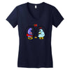 eggplant wizard and king hippo Women's V-Neck T-Shirt