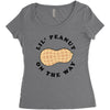 Little Peanut on the Way Women's Triblend Scoop T-shirt