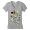 patriotic partying Women's V-Neck T-Shirt