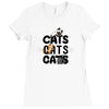 cats cats cats Ladies Fitted T-Shirt