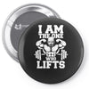 i am the one who lifts Pin-back button