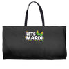 mardi gras Weekender Totes
