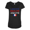 Librate Egalite Mbappe France Maternity Scoop Neck T-shirt