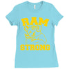 ram strong Ladies Fitted T-Shirt