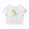 alien believe space sci fi ufo nerd Crop Top