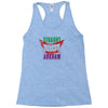 straight outta arkham Racerback Tank