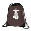 jesus wants a hug Drawstring Bags