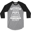 Super Cool Pops Of A Freaking Awesome Granddaughter 3/4 Sleeve Shirt
