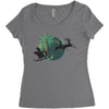 tropical santa Women's Triblend Scoop T-shirt