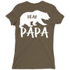 Papa Bear Ladies Fitted T-Shirt
