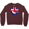 mod union jack, ideal gift, birthday present Crewneck Sweatshirt