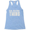 real men make twins Racerback Tank