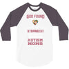 god found autism moms 3/4 Sleeve Shirt