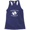 the rotation of earth really makes my day Racerback Tank