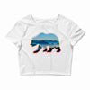 wild bear Crop Top
