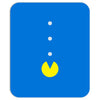 funny 80s pacman 'eating buttons' Mousepad