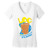 log it's better than bad it's good Women's V-Neck T-Shirt