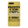 halloween is scary but carcinoid cancer is deadly spread the word help iPhone 7 Plus Case