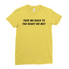 Take Me Back To The Night We Met Ladies Fitted T-Shirt