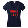 biker baby Women's V-Neck T-Shirt