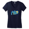 super starry night Women's V-Neck T-Shirt