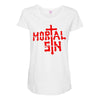 vintage Maternity Scoop Neck T-shirt