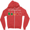 leave me alone introvert humor Zipper Hoodie