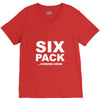 six pack coming soon mens V-Neck Tee