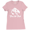 fear no fish Ladies Fitted T-Shirt