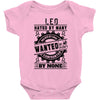 Leo Hated By Many Wanted By Plenty Baby Onesie