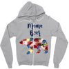 mama bear floral Zipper Hoodie