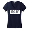 idgaf Dua Lipa Women's V-Neck T-Shirt