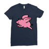 flying pig Ladies Fitted T-Shirt