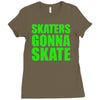 skaters Ladies Fitted T-Shirt