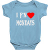 i f'n heart  mondays girls Baby Onesie